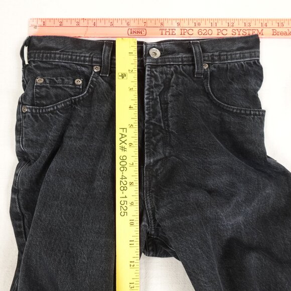 Vintage 90s Santana Parasuco High Rise Mom Jeans Women's 30 (27x32) Black Denim - Picture 9 of 11